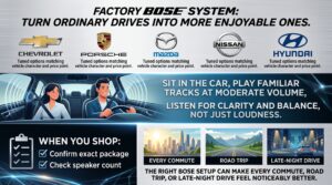 5 Car Brands That Offer Bose Audio Systems