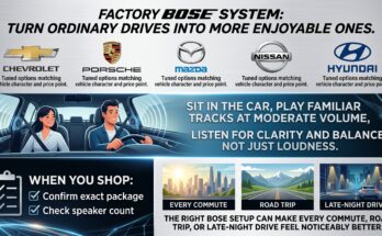 5 Car Brands That Offer Bose Audio Systems