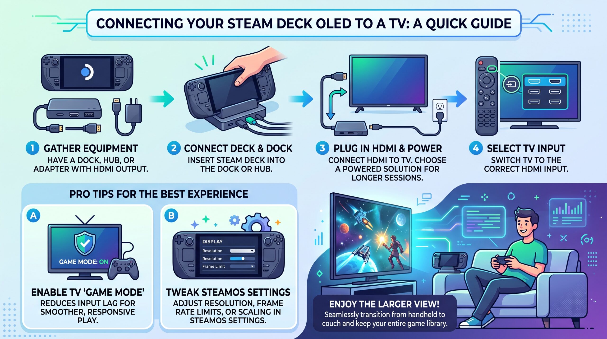 How To Connect Your Steam Deck OLED To A TV